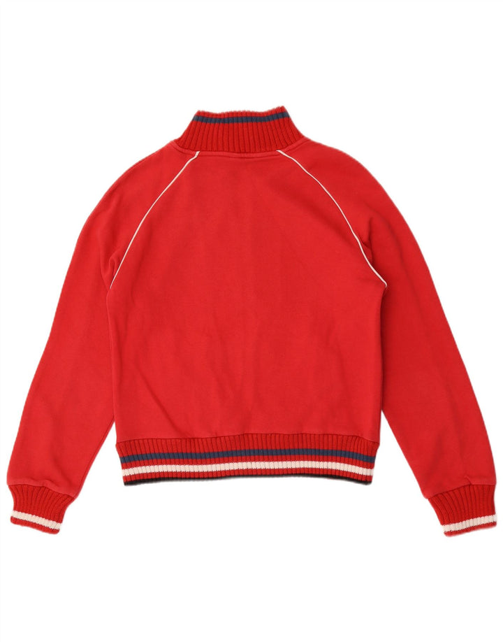 Lotto - Chaqueta de chándal para mujer, talla 40, algodón a rayas rojas medianas