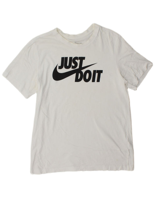 Nike - Camiseta gráfica para hombre, talla grande, algodón blanco