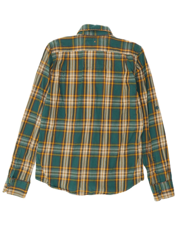 Superdry Camisa De Franela De Algodón A Cuadros Verdes Grandes