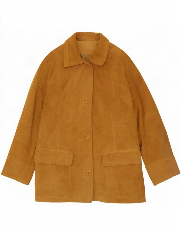 Mabrun Chaqueta de ante para mujer IT 48 XL Beige