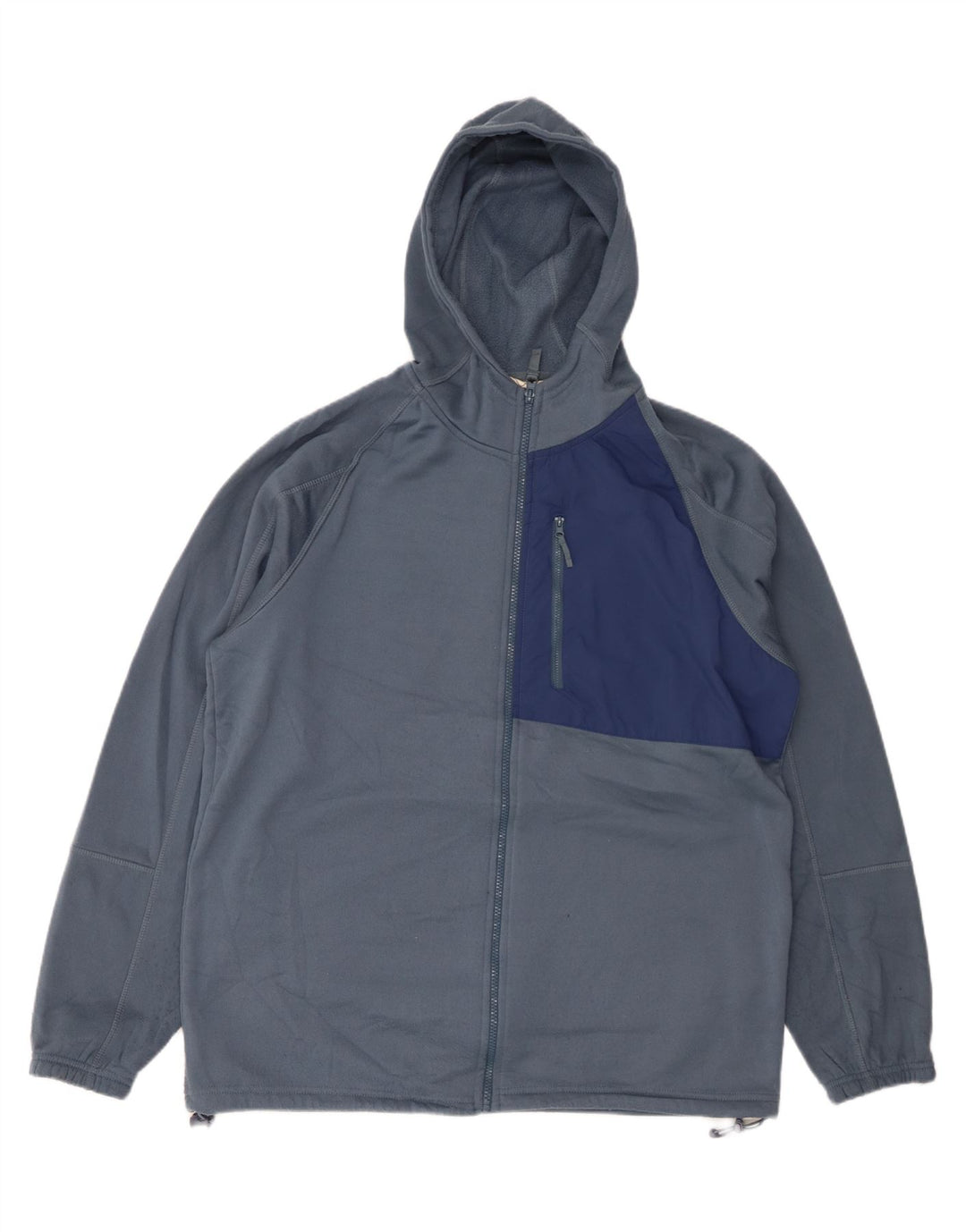 MOUNTAIN WAREHOUSE Suéter con capucha y cremallera para hombre 2XL Poliéster azul