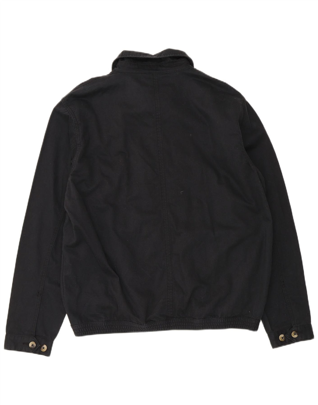Marks & Spencer Chaqueta Bomber Azul Harbor para Hombre UK 40 Grande Algodón Negro