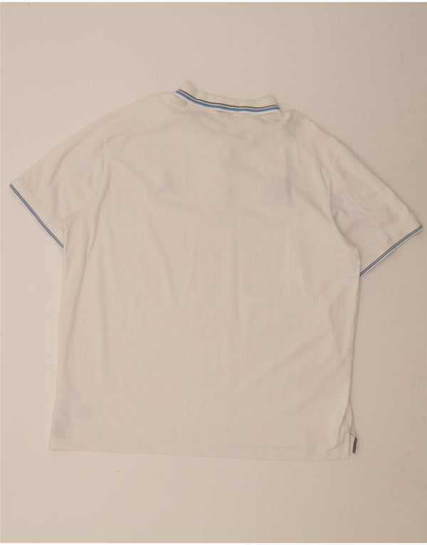 Nike Polo Dri Fit para hombre, talla 2XL, algodón a rayas blancas