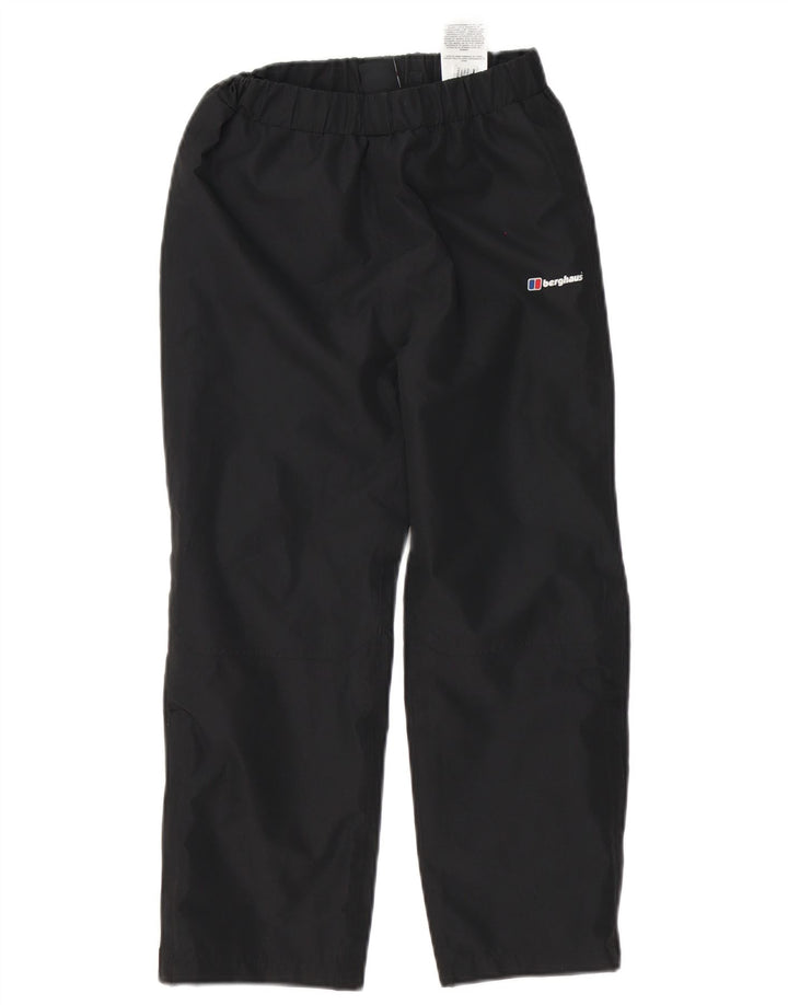 Berghaus Pantalón Cortavientos para Niños 7-8 Años Negro Poliéster