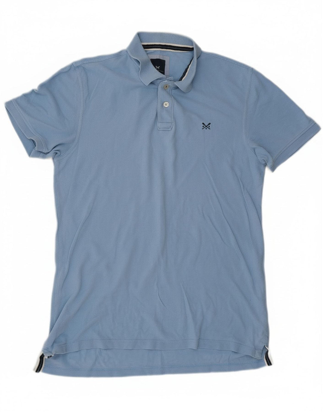 Crew Clothing Polo para hombre de algodón azul grande