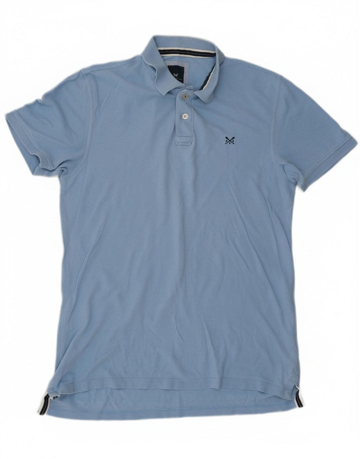 Crew Clothing Polo para hombre de algodón azul grande