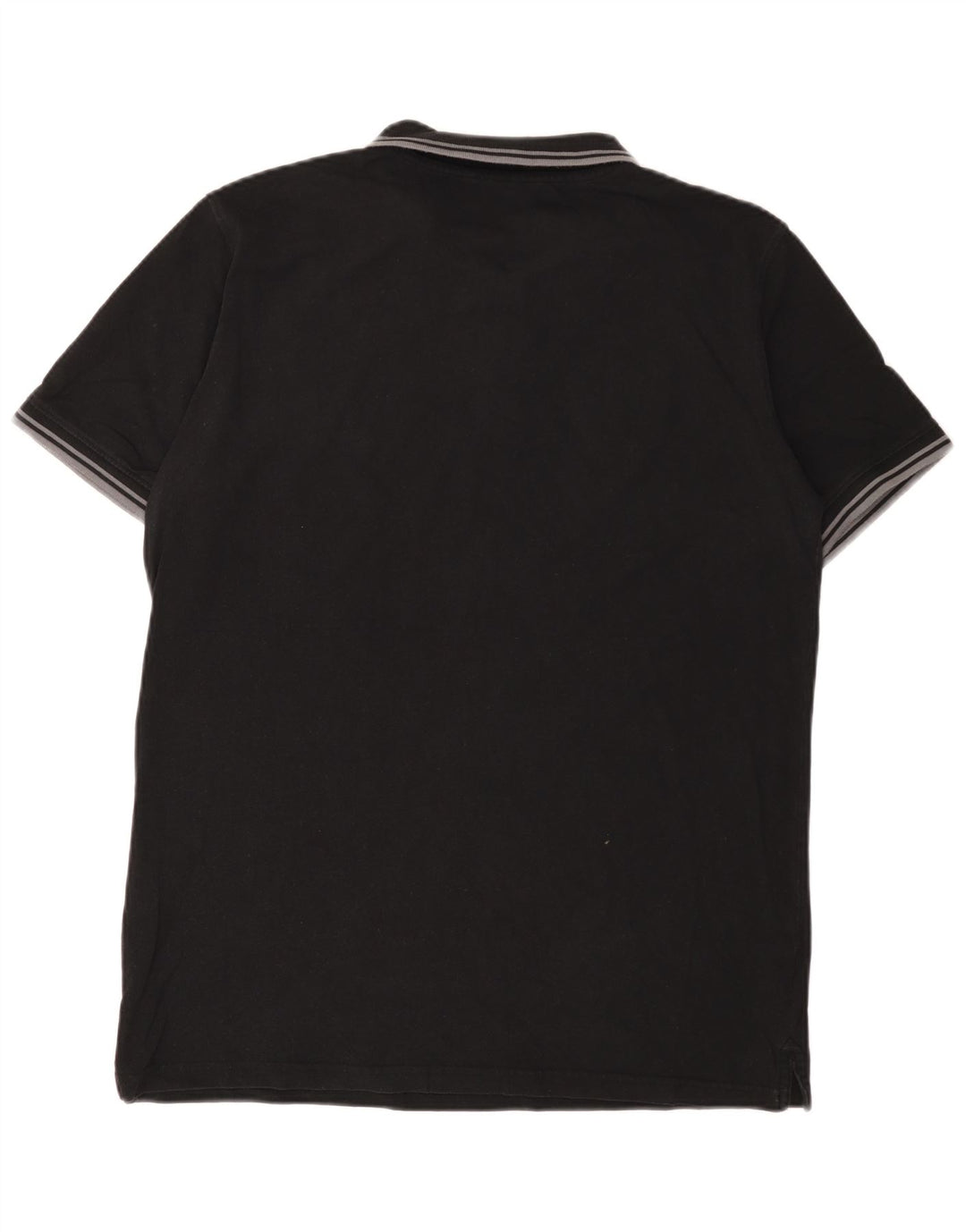Polo Carrera Hombre 2XL Algodón Negro