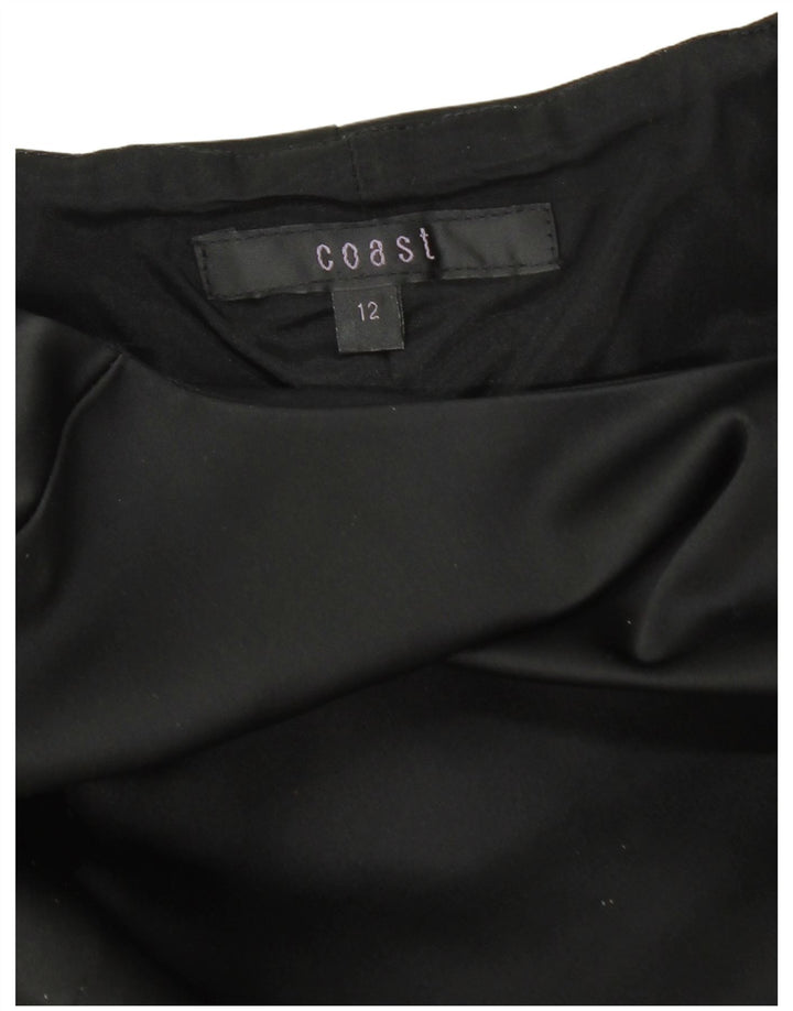 COAST Vestido tubo sin mangas para mujer UK 40 Mediano Acetato negro