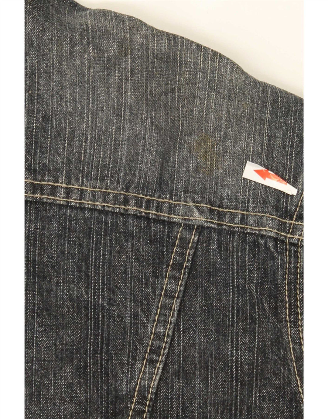 Vintage hombres chaqueta de mezclilla Reino Unido 40 algodón azul grande