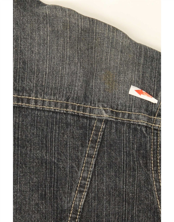 Vintage hombres chaqueta de mezclilla Reino Unido 40 algodón azul grande