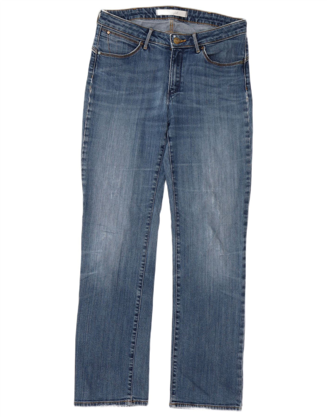 Vaqueros Wrangler Mujer Rectos W30 L29 Azul
