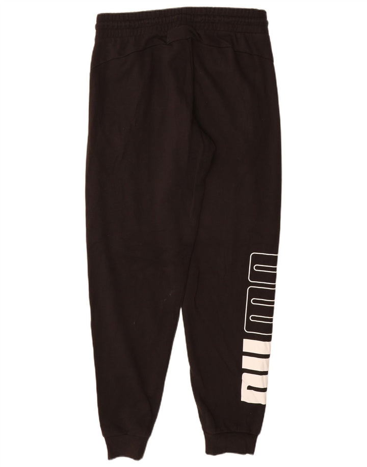 PUMA Pantalón de chándal con gráfico para hombre Joggers Medium Black Cotton
