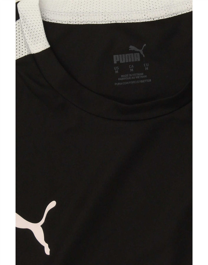 Camiseta Puma Top Medium Black Colorblock para hombre