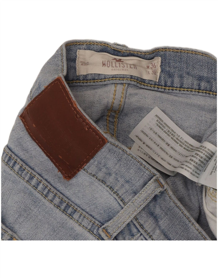 Vaqueros Hollister Hombre Slim W34 L30 Algodón Azul