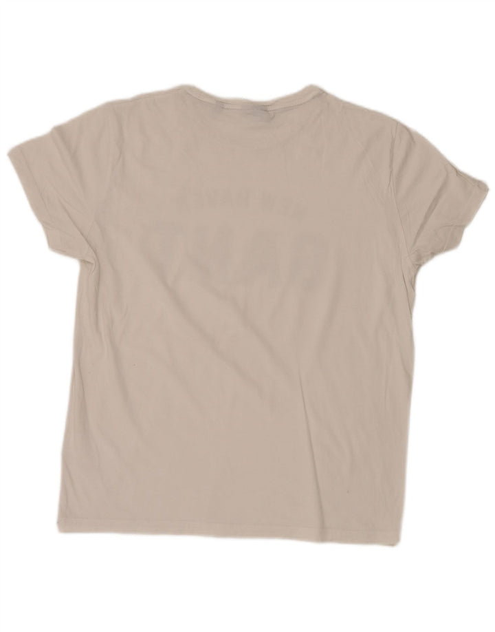 Gant Camiseta Gráfica Para Hombre Top Grande De Algodón Blanco