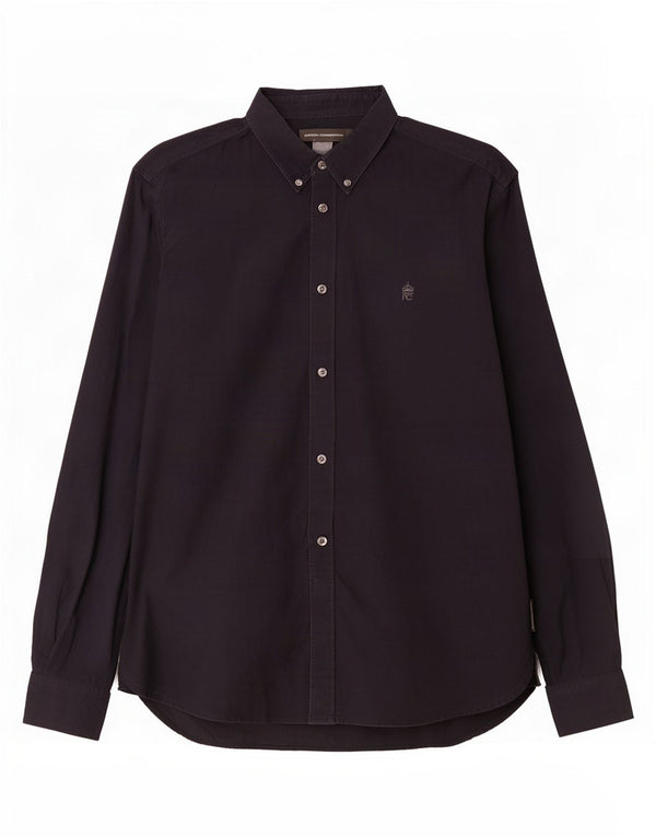 Camisa para hombre French Connection grande de algodón azul marino