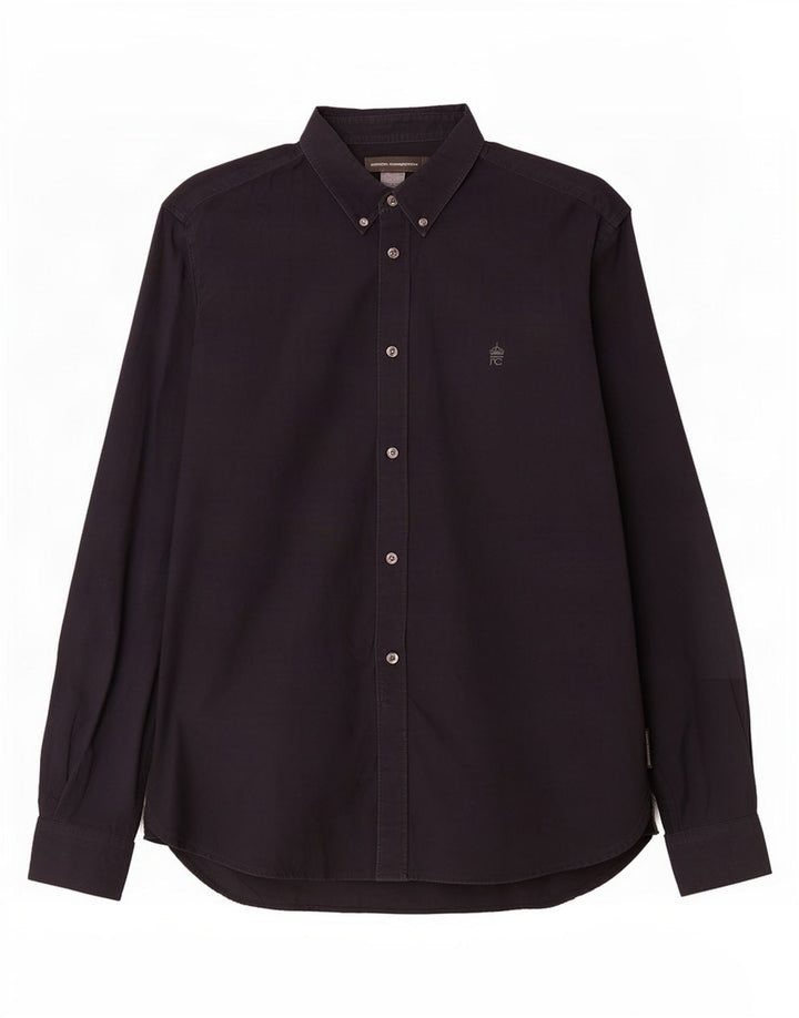 Camisa para hombre French Connection grande de algodón azul marino