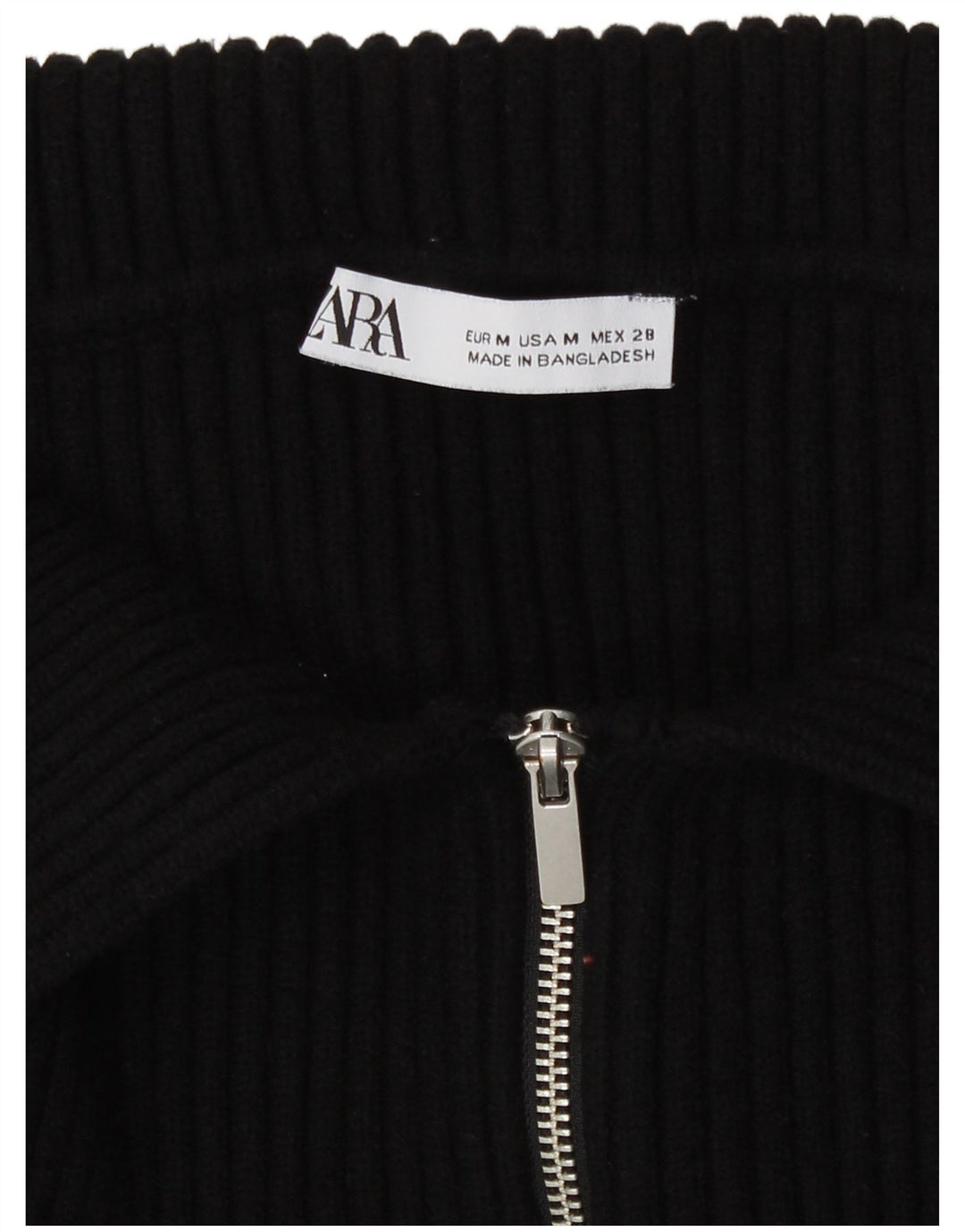 Zara Mujer Bolero Jumper Reino Unido 12 Mediano Negro