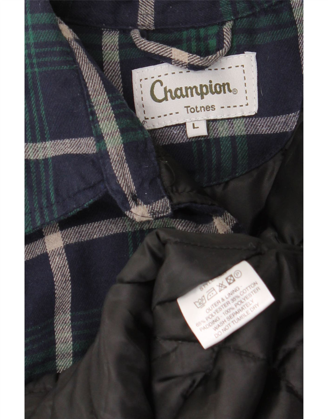 Champion Totnes Camisa de franela de leñador para hombre, talla grande, cuadros azul marino