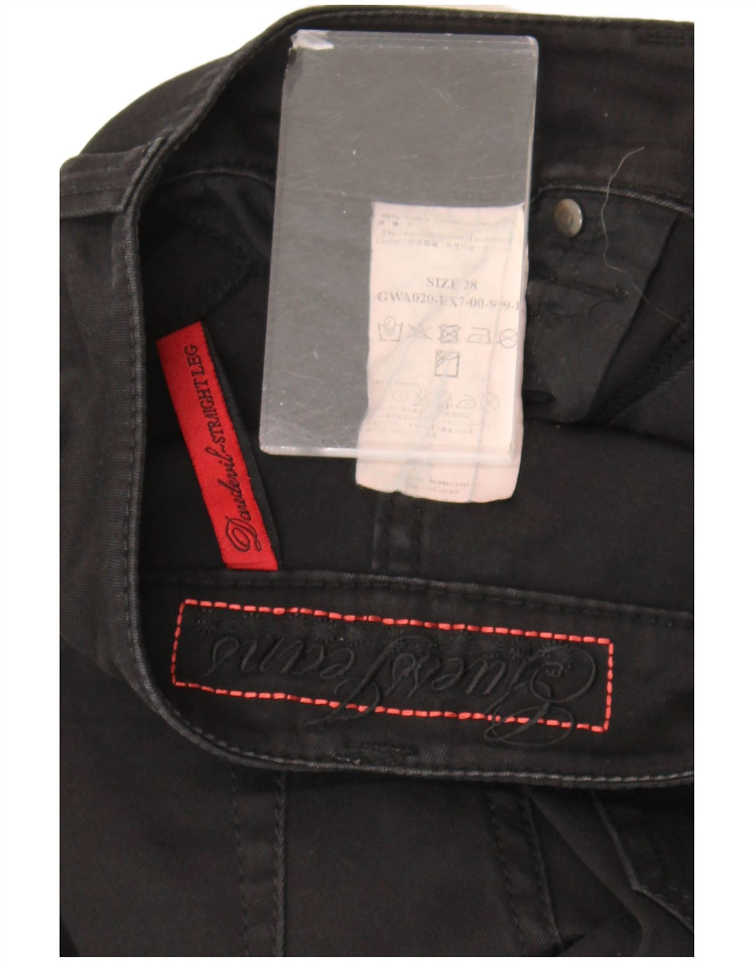 Guess Vaqueros Bootcut Mujer W28 L29 Algodón Negro