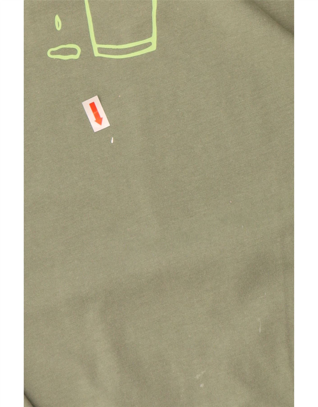 Reebok Camiseta gráfica para hombre Top grande de algodón verde