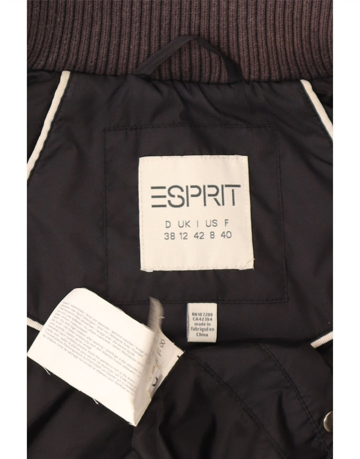 Esprit Chaleco acolchado para mujer UK 40 Mediano Poliéster negro