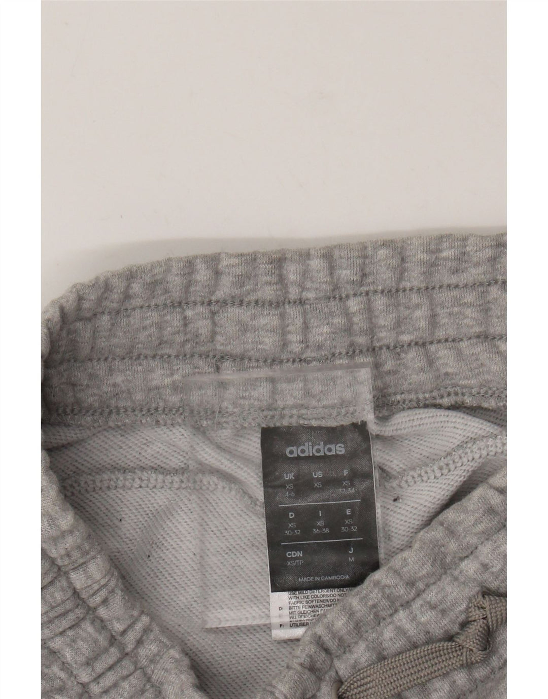 ADIDAS Pantalones de chándal para mujer Joggers UK 4/6 XS Algodón moteado gris