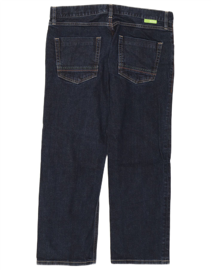 Vaqueros cropped para hombre HUGO BOSS W33 L25 Algodón azul marino