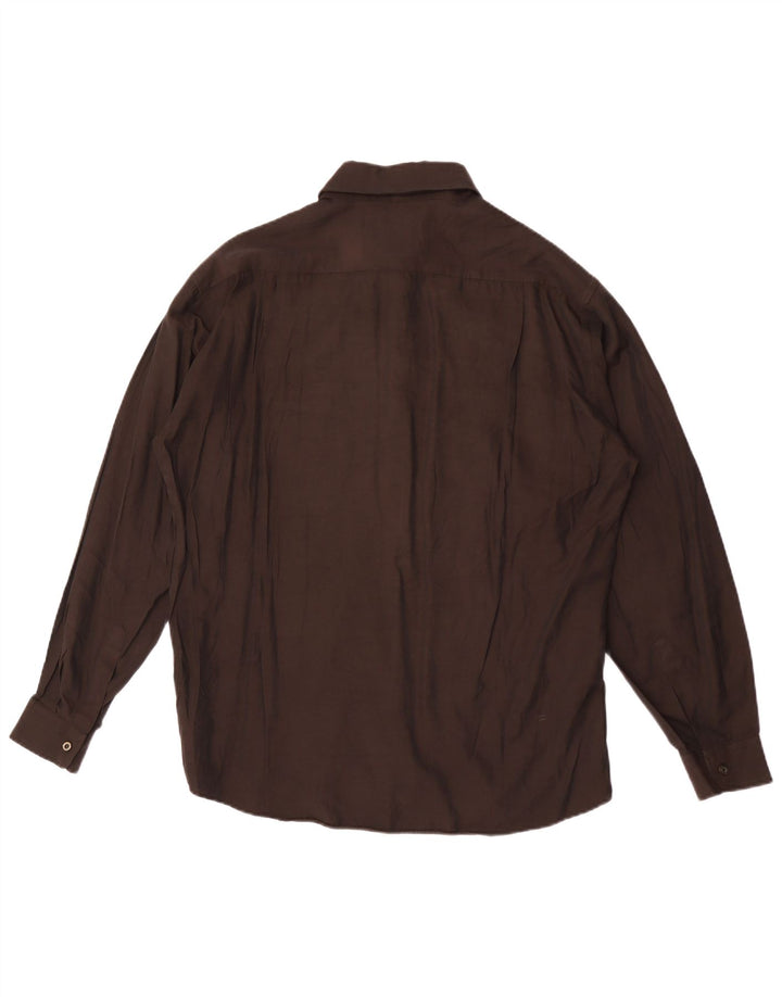 Mondo Uomo Camisa Hombre Grande Marrón