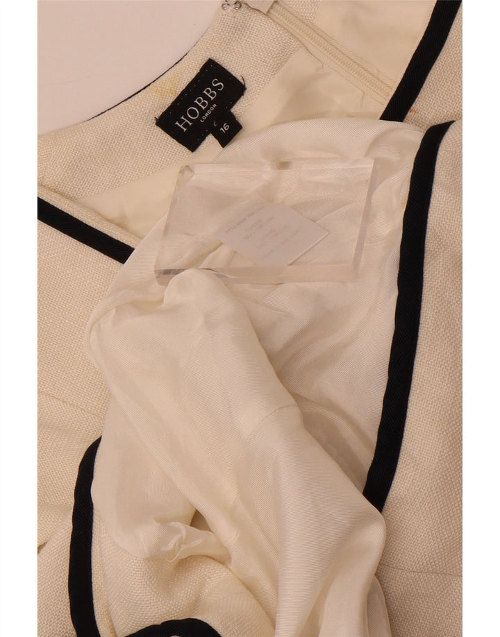 Hobbs Conjunto de 2 piezas de manga 3/4 para mujer UK 46 Viscosa blanca grande