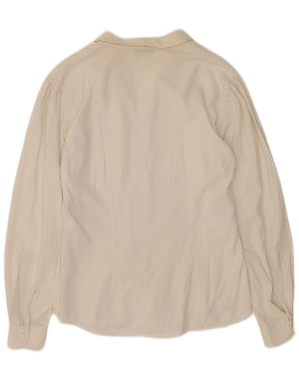 Naracamicee Blusa para mujer UK 40 XL Blanco Floral