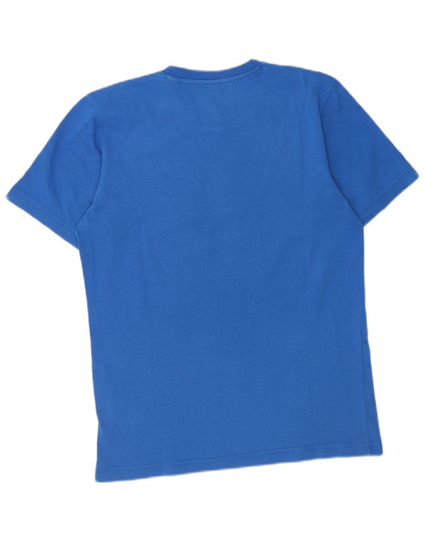 Adidas Mens Climalite Graphic Camiseta Top Pequeño Algodón Azul