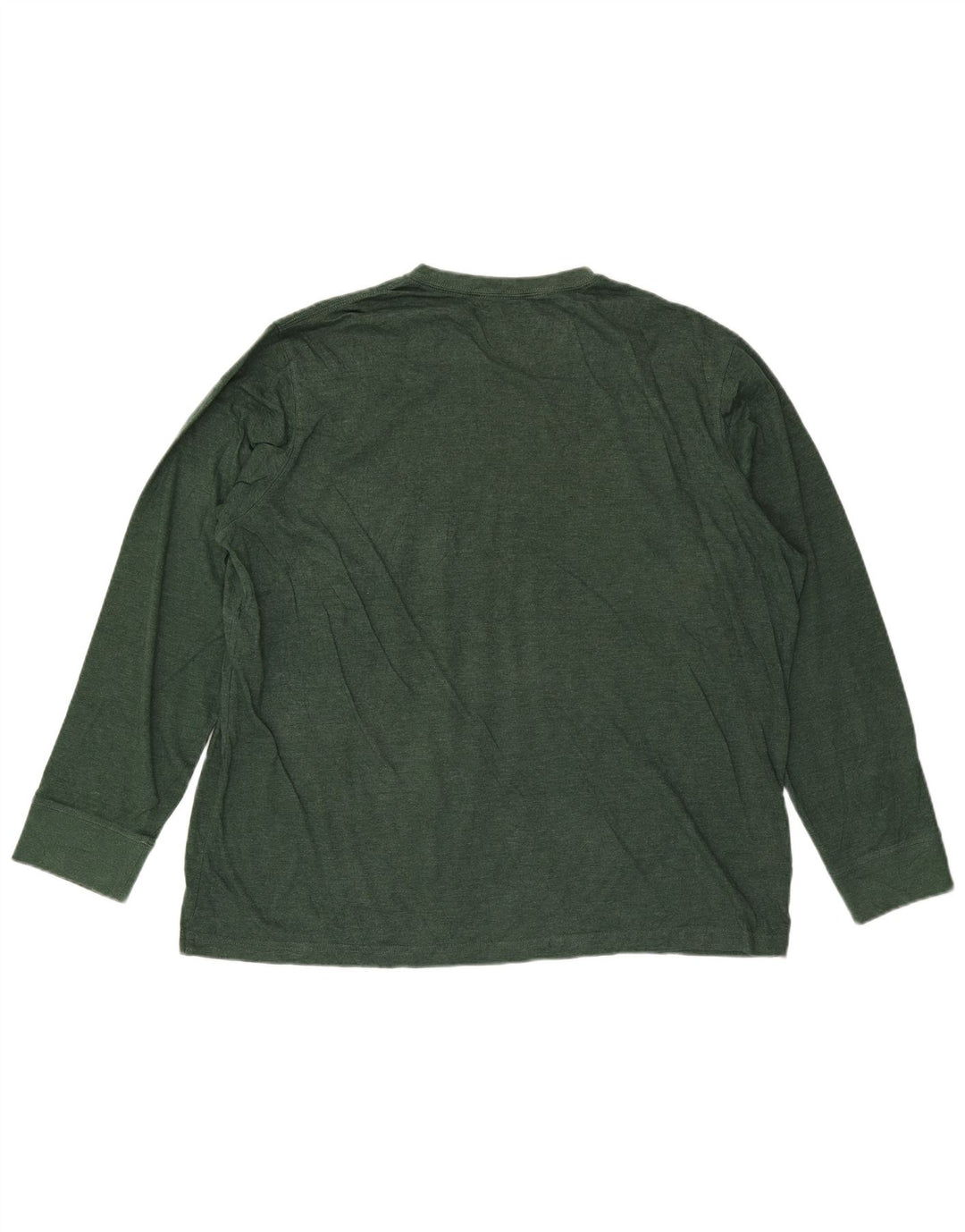 EDDIE BAUER Mens Legendwash Top Manga Larga 2XL Algodón Verde