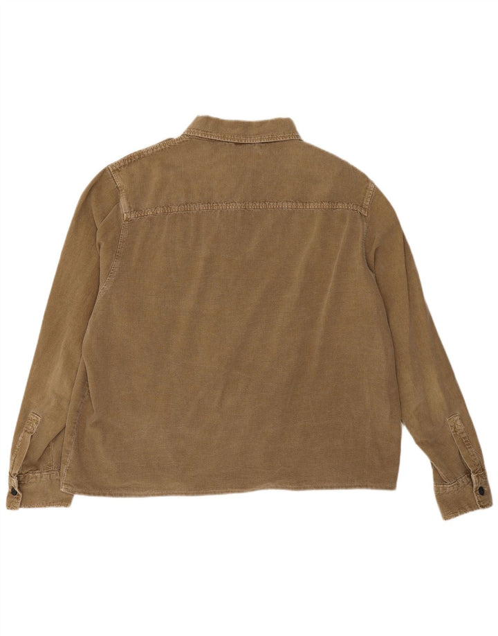 Zara Hombre Camisa XL Marrón