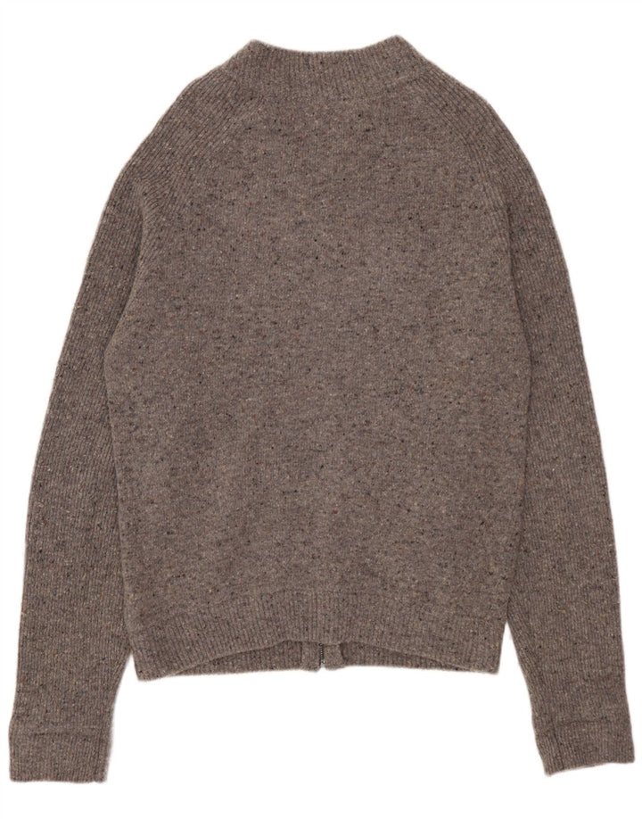 MARKS & SPENCER Cárdigan para hombre de lana moteada gris pequeño