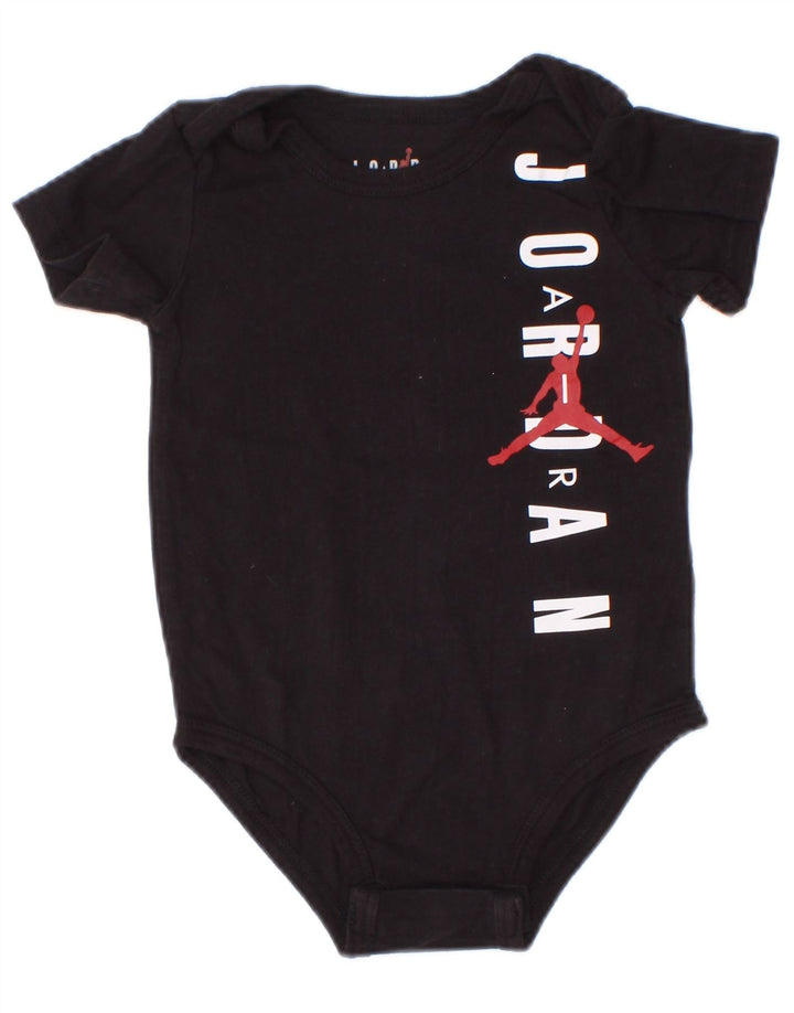 Jordan Body gráfico para bebés de 6 a 9 meses, algodón negro