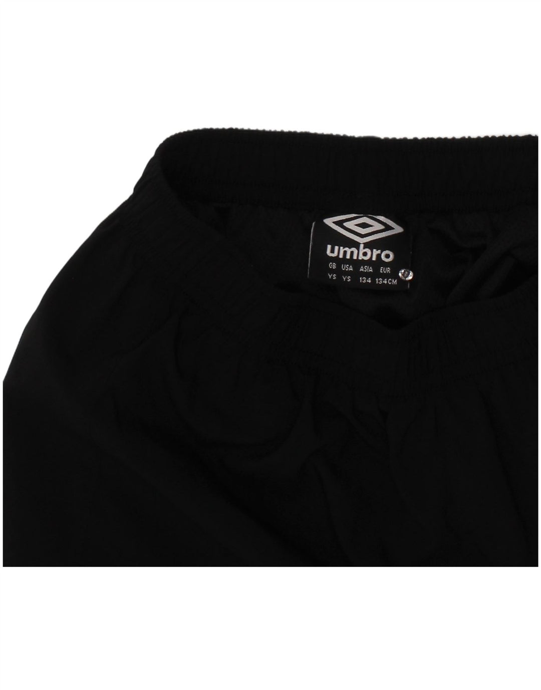 UMBRO Shorts deportivos para niño 8-9 años Negro Poliéster