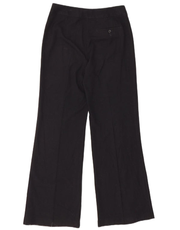 Marks & Spencer Pantalones casuales acampanados para mujer UK 12 Medium W30 L33 Azul marino