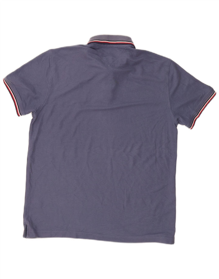 TOMMY HILFIGER Polo de corte regular para hombre grande de algodón azul marino
