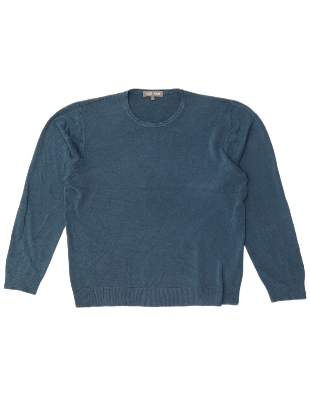 Marks & Spencer Suéter De Cuello Redondo Para Hombre Acrílico Azul Grande