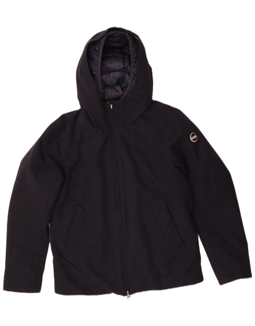 Colmar Chaqueta cortavientos con capucha para hombre IT 50 Large Poliéster azul marino