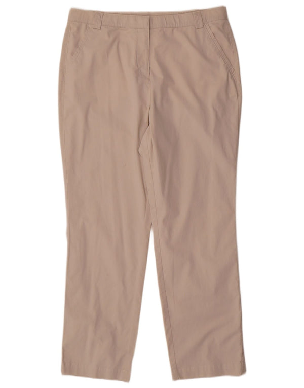 Marks & Spencer Pantalones chinos de corte clásico para mujer UK 40 Large W32 L28 Beige
