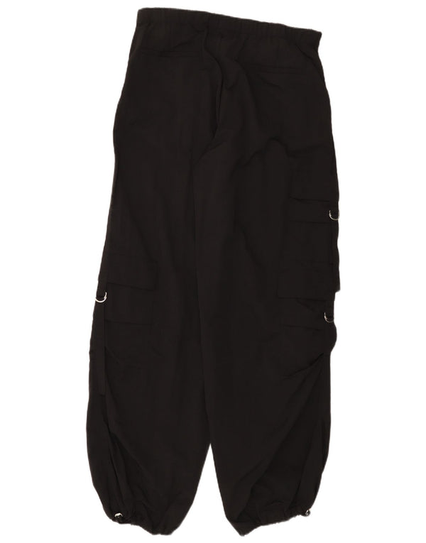 Zara Mujer Pantalón Cargo Loose Fit Mediano W30 L31 Poliamida Negro