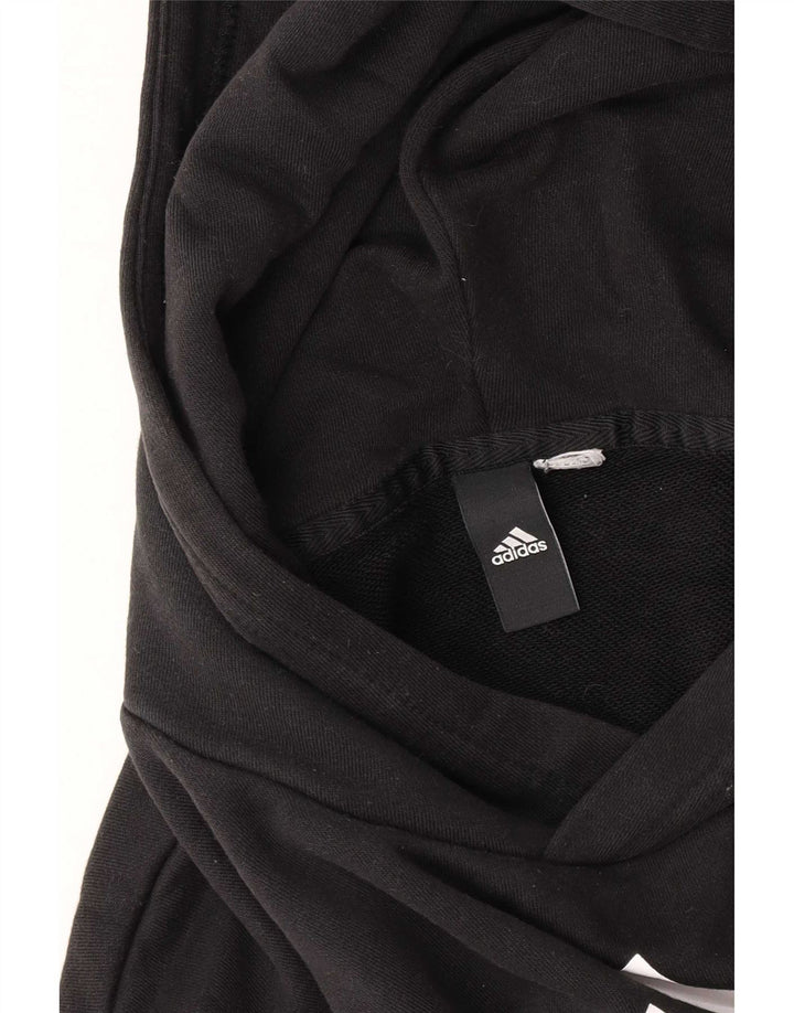 Adidas Hombre Graphic Sudadera con capucha Jumper Pequeño Negro