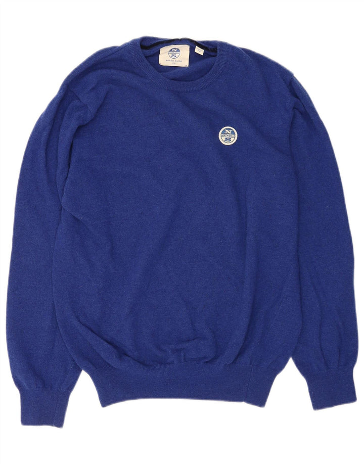 North Sails Jersey De Cuello Redondo Para Hombre 2XL Lana Azul