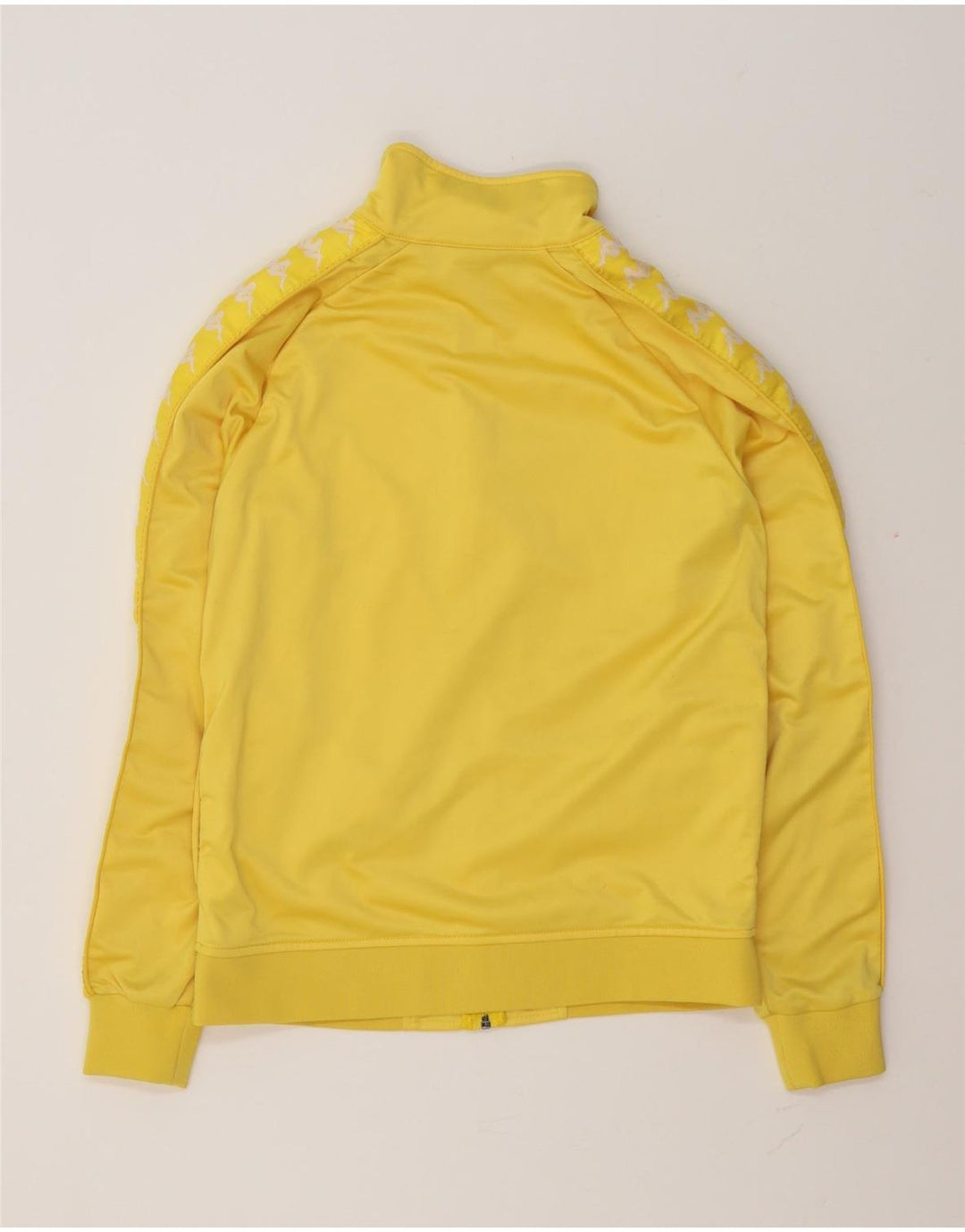 Kappa Mens Graphic Chándal Top Chaqueta Poliéster Amarillo Medio