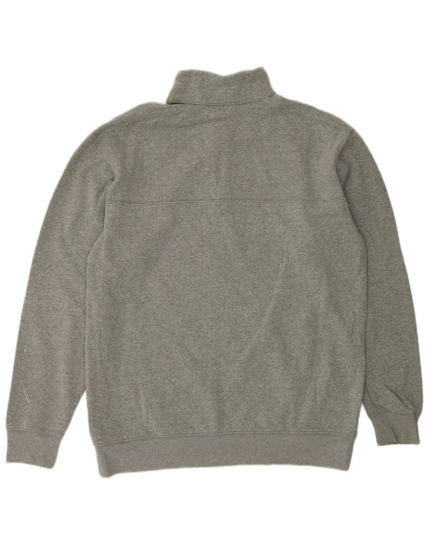 Columbia Sudadera con cuello y cremallera para mujer UK 44 Algodón gris medio