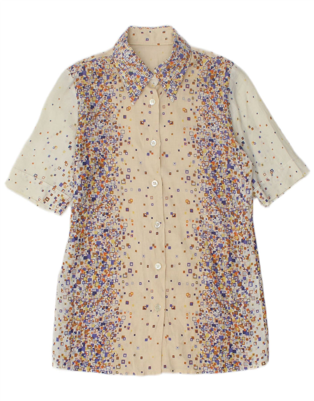 PANCALDI & B Conjunto de falda de 2 piezas para mujer UK 4 XS W24 Algodón geométrico beige