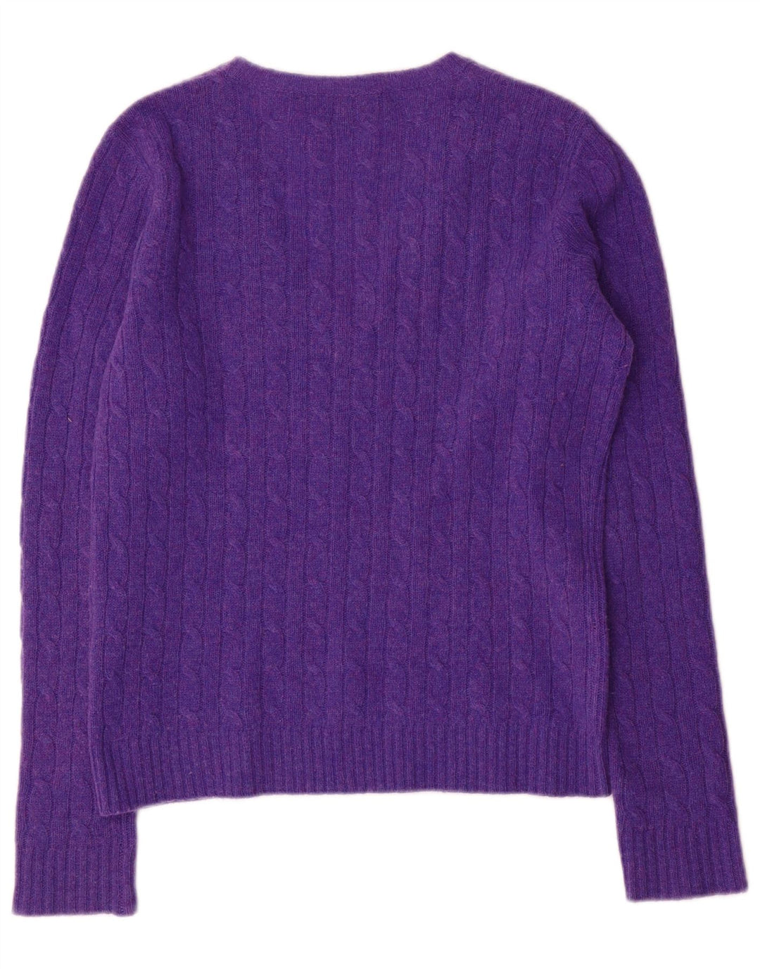 Ralph Lauren - Jersey con cuello en V para mujer, talla 40, talla grande, color morado