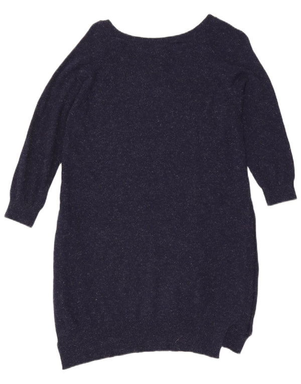 Vestido tipo jersey de manga 3/4 para mujer de Fat Face UK 40 Small Azul marino moteado